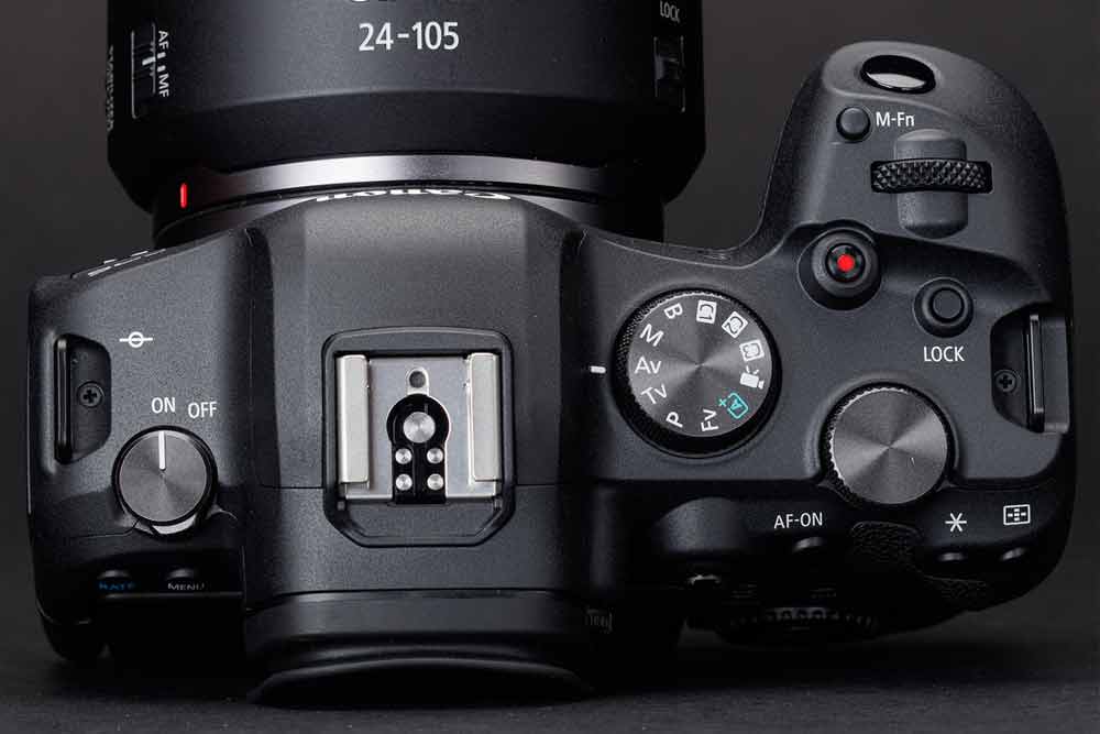 Canon EOS R6 вид сверху